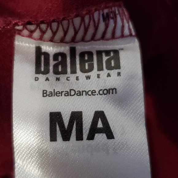 Comfortable Burgundy Short Sleeve Pant Jumpsuit Romper from Balera, M - Picture 7 of 9